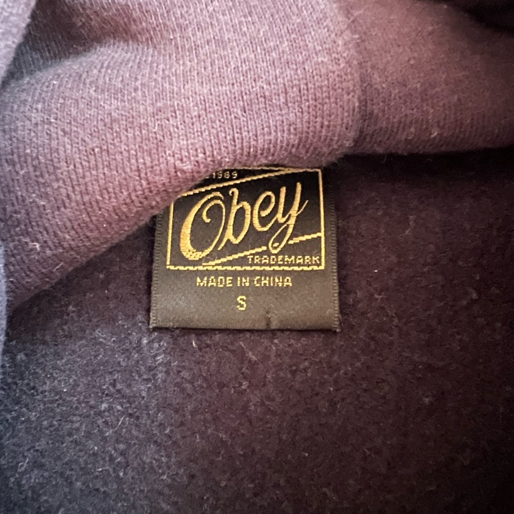 EUC Obey Men’s Graphic Hoodie in Black - Picture 5 of 6